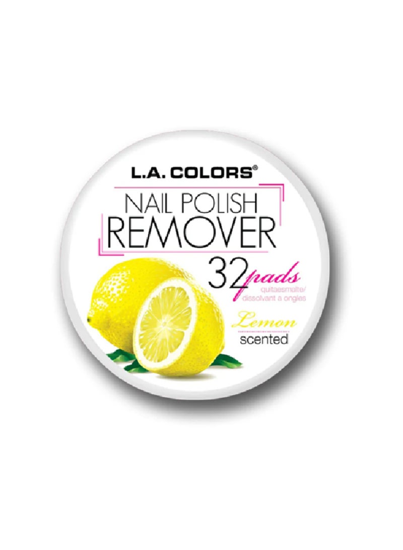 L.A. Colors Polish Remover Pads Lemon Scent - Image 1